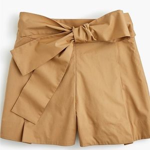 J. Crew Factory Tie-waist Short In Cotton
Poplin